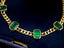 14K GOLD 2.60 CT VIVID GREEN NATURAL EMERALD BRACELET