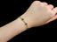 14K GOLD 2.60 CT VIVID GREEN NATURAL EMERALD BRACELET