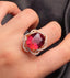 14K GOLD 11.30 CT NATURAL TOURMALINE & DIAMOND RING