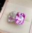 14K GOLD 22.60 CT NATURAL KUNZITE & DIAMOND RING