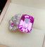 14K GOLD 22.60 CT NATURAL KUNZITE & DIAMOND RING