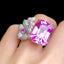 14K GOLD 22.60 CT NATURAL KUNZITE & DIAMOND RING