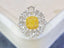 GIA CERTIFIED 14K GOLD 2.12 CTW NATURAL YELLOW DIAMOND & DIAMOND RING