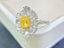 GIA CERTIFIED 14K GOLD 2.12 CTW NATURAL YELLOW DIAMOND & DIAMOND RING