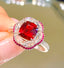 14K GOLD 1.80 CT NATURAL SPINEL & DIAMOND RING