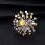 14K GOLD 1.12 CTW NATURAL YELLOW DIAMOND & DIAMOND RING