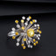 14K GOLD 1.12 CTW NATURAL YELLOW DIAMOND & DIAMOND RING