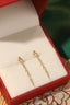 14K GOLD 0.08 CT NATURAL H DIAMOND EARRINGS