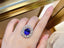 14K GOLD 8.02 CTW NATURAL TANZANITE & DIAMOND RING