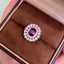 14K GOLD 2.59 CTW NATURAL RUBY & DIAMOND RING