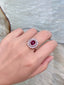 14K GOLD 2.59 CTW NATURAL RUBY & DIAMOND RING