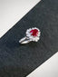 14K GOLD 2.51 CTW NATURAL RUBY & DIAMOND RING/PENDANT