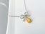 14K GOLD 0.18 CTW NATURAL YELLOW DIAMOND & DIAMOND NECKLACE