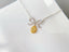 14K GOLD 0.18 CTW NATURAL YELLOW DIAMOND & DIAMOND NECKLACE