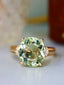 14K GOLD 4.45 CTW NATURAL TOURMALINE & DIAMOND RING