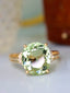 14K GOLD 4.45 CTW NATURAL TOURMALINE & DIAMOND RING