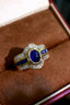 14K GOLD 2.22 CTW NATURAL SAPPHIRE & DIAMOND RING