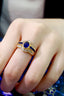 14K GOLD 2.22 CTW NATURAL SAPPHIRE & DIAMOND RING