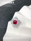 14K GOLD 2.20 CTW NATURAL RUBY & DIAMOND RING