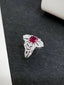 14K GOLD 2.20 CTW NATURAL RUBY & DIAMOND RING