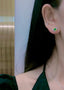 14K GOLD 0.71 CTW VIVID GREEN NATURAL EMERALD & DIAMOND EARRINGS