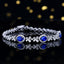 14K GOLD 2.19 CTW NATURAL SAPPHIRE & DIAMOND BRACELET