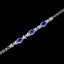 14K GOLD 2.19 CTW NATURAL SAPPHIRE & DIAMOND BRACELET