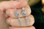 14K GOLD 0.7 CT NATURAL H DIAMOND EARRINGS