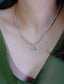 14K GOLD 3.30 CT NATURAL H DIAMOND NECKLACE