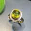 14K GOLD 4.43 CT NATURAL TOURMALINE & DIAMOND RING