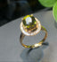 14K GOLD 4.43 CT NATURAL TOURMALINE & DIAMOND RING