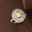 14K GOLD 2.08 CTW NATURAL YELLOW DIAMOND & DIAMOND RING