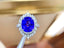 14K GOLD 7.07 CT NATURAL TANZANITE & DIAMOND RING