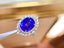 14K GOLD 7.07 CT NATURAL TANZANITE & DIAMOND RING