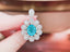 14K GOLD 5.29 CTW NATURAL PARAIBA TOURMALINE & DIAMOND RING/PENDANT