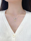 14K GOLD 0.4 CT NATURAL YELLOW DIAMOND & DIAMOND NECKLACE