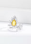 GIA CERTIFIED 14K GOLD 2.49 CTW NATURAL YELLOW DIAMOND & DIAMOND RING