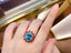 14K GOLD 6.9 CT NATURAL ZIRCON & EMERALD & RUBY & SAPPHIRE RING