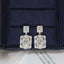 14K GOLD 1 CT NATURAL H DIAMOND EARRINGS