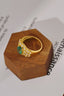 14K GOLD 2.25 CTW VIVID GREEN NATURAL EMERALD & DIAMOND RING