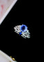 14K GOLD 1.78 CTW NATURAL SAPPHIRE & DIAMOND RING