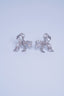 14K GOLD 0.90 CT NATURAL H DIAMOND EARRINGS