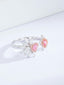 14K GOLD 1.25 CTW NATURAL PINK DIAMOND & DIAMOND RING