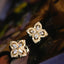 14K GOLD 0.86 CT NATURAL H DIAMOND EARRINGS