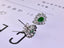 14K GOLD 0.82 CTW VIVID GREEN NATURAL EMERALD & DIAMOND EARRINGS