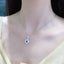 14K GOLD 0.93 CTW NATURAL SAPPHIRE & DIAMOND PENDANT