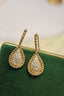 14K GOLD 0.5 CT NATURAL H DIAMOND EARRINGS