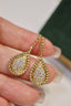 14K GOLD 0.5 CT NATURAL H DIAMOND EARRINGS