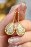 14K GOLD 0.5 CT NATURAL H DIAMOND EARRINGS