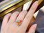 14K GOLD 3.06 CTW NATURAL SPESSARTINE & DIAMOND RING